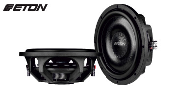 ETON MW 10 FLAT & MW 12 FLAT: Kräftige flache Langhub Woofer fürs Auto, Bass Lautsprecher mit Ferritmagnet, Papiermembran und 2 x 2 Ohm Doppelschwingspule