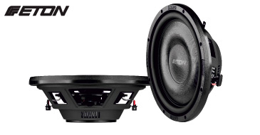 ETON PW 10 FLAT & PW 12 FLAT: Kräftige flache Langhub Woofer fürs Auto, Bass Lautsprecher mit Ferritmagnet, Papiermembran und 2 x 2 Ohm Doppelschwingspule