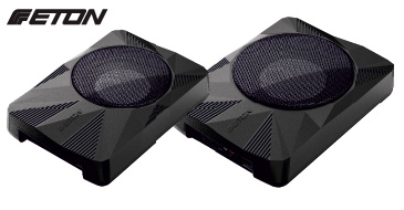 ETON USB 8 AR & USB 10 AR – Sehr kompakte, leistungsstarke Untersitz Aktiv Subwoofer für PKWs und Wohnmobile